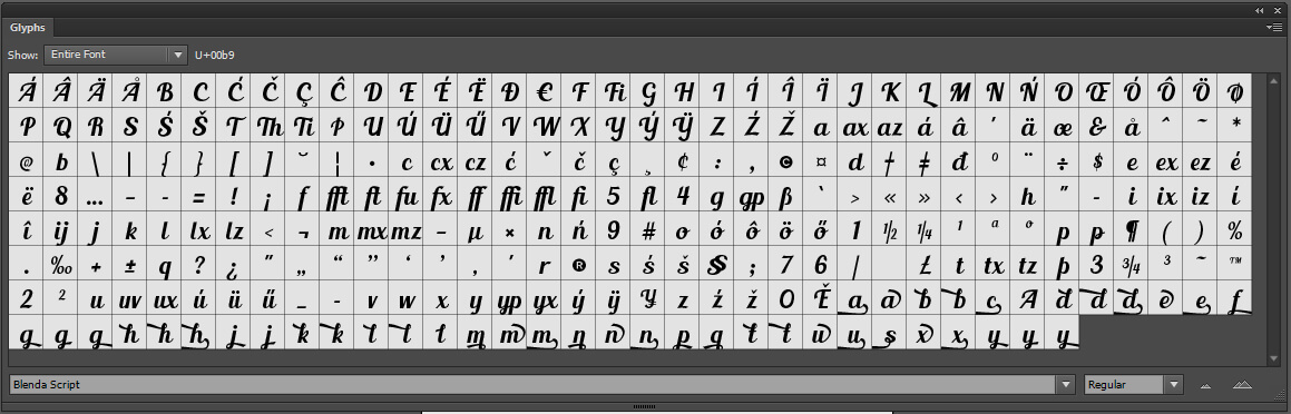 Blenda Script Font - script
