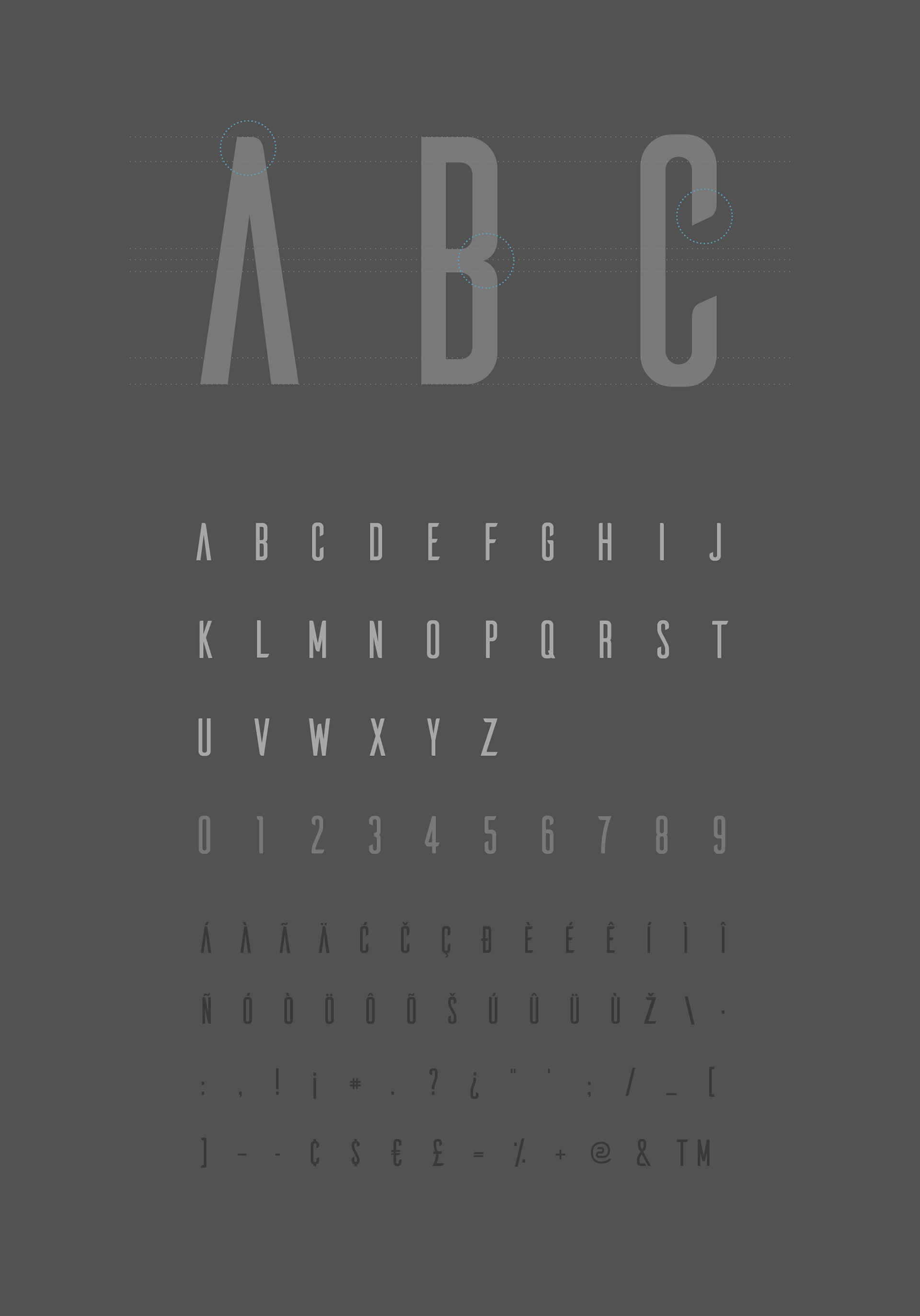 Ailerons Free Font - sans-serif