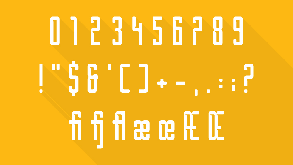 Borg Free Font - sans-serif