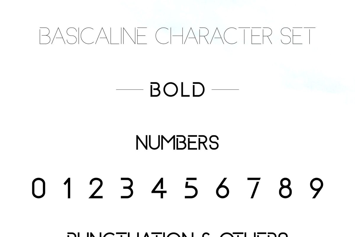 Basicaline Free Font - sans-serif