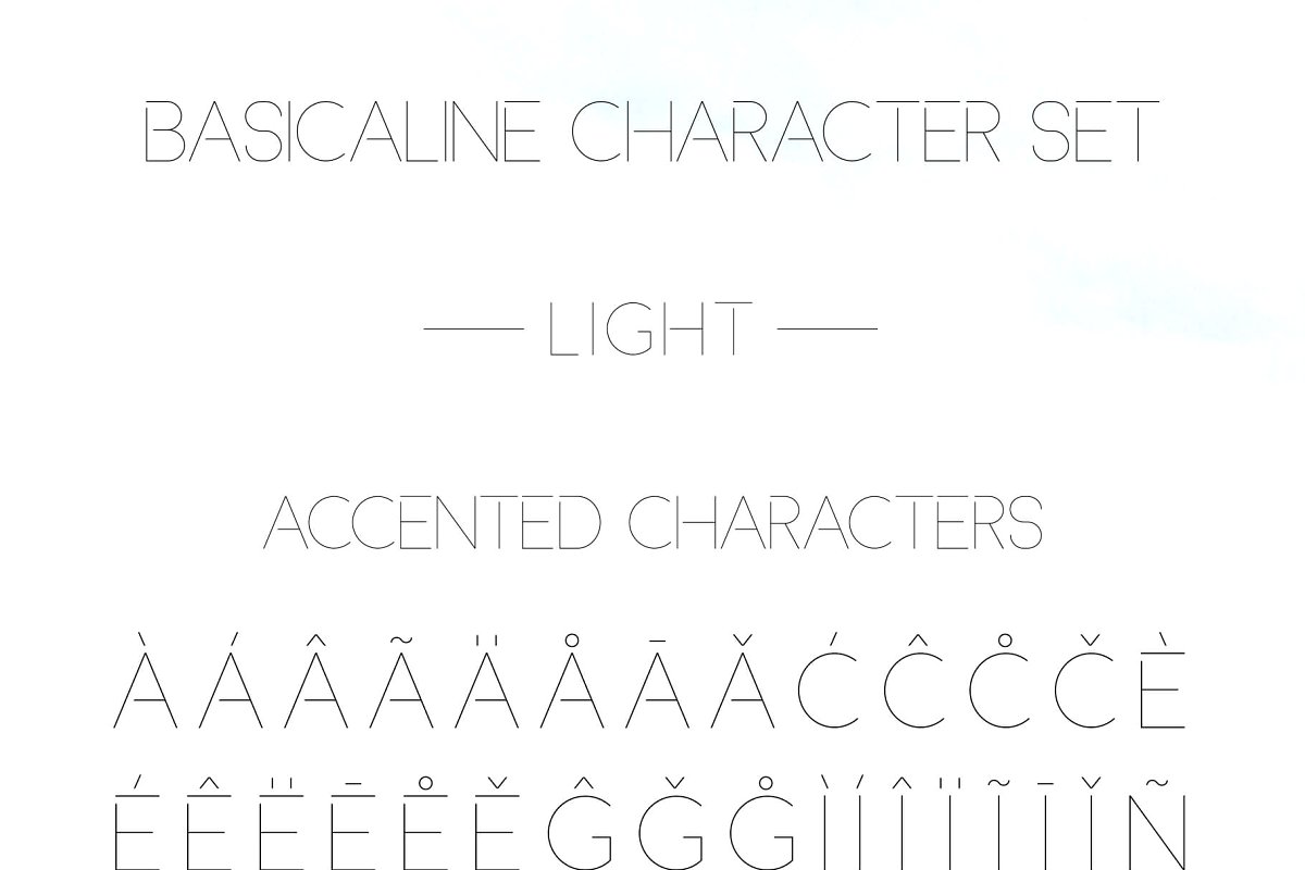 Basicaline Free Font - sans-serif