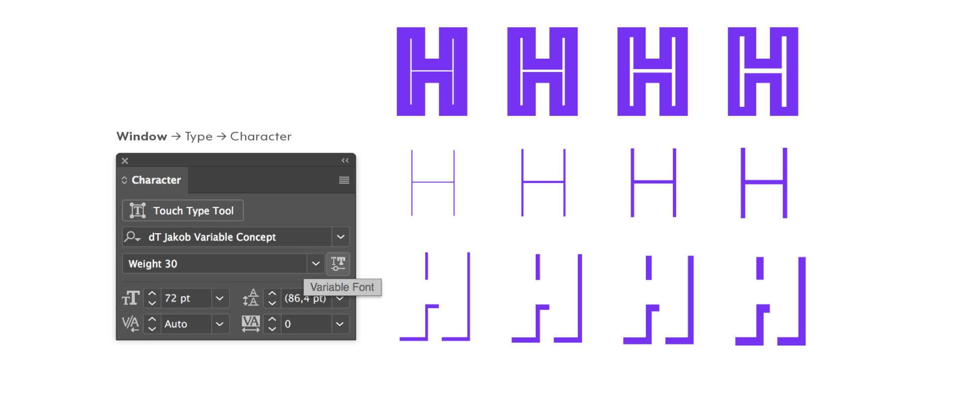 dT Jakob Variable Concept Free Font - sans-serif