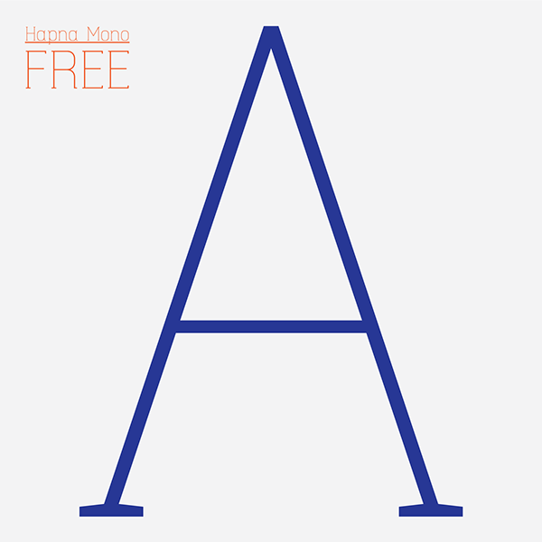 Hapna Mono Free Font - serif, monospaced