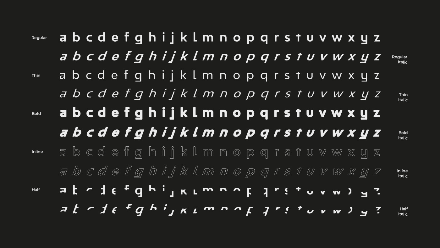 Half Free Font Family - sans-serif