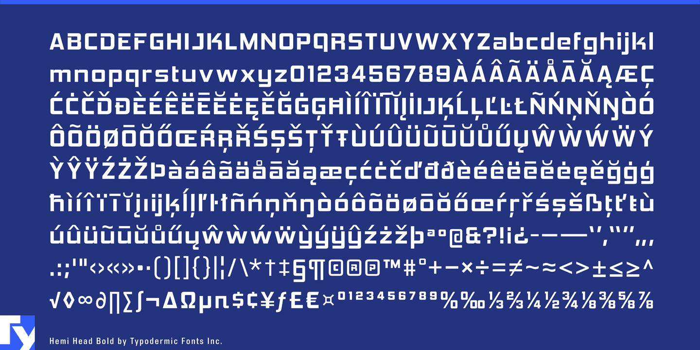 Hemi Head Free Font - sans-serif