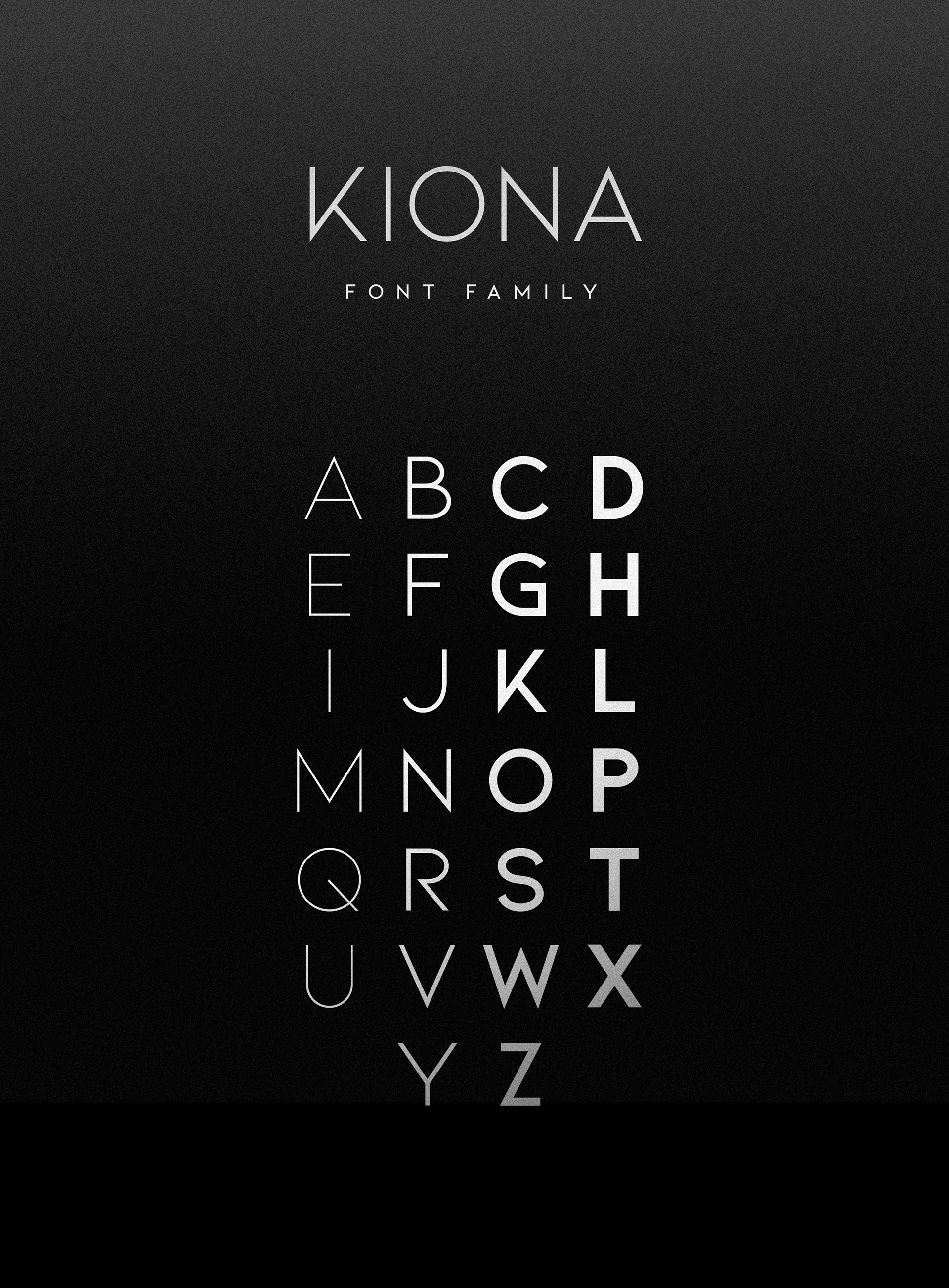 KIONA Free Font - sans-serif