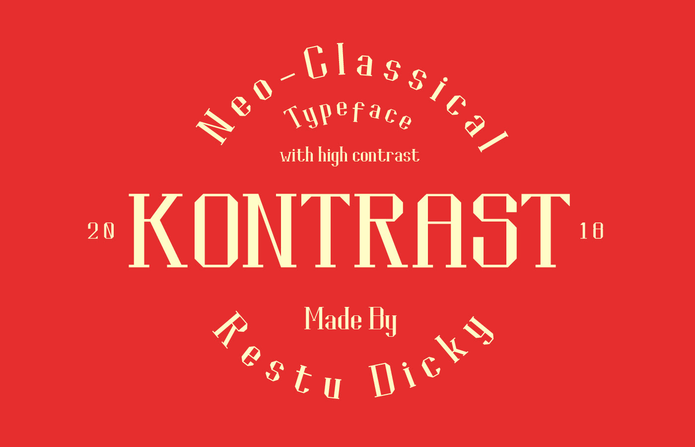 KONTRAST Free Neo-Classical Typeface - serif