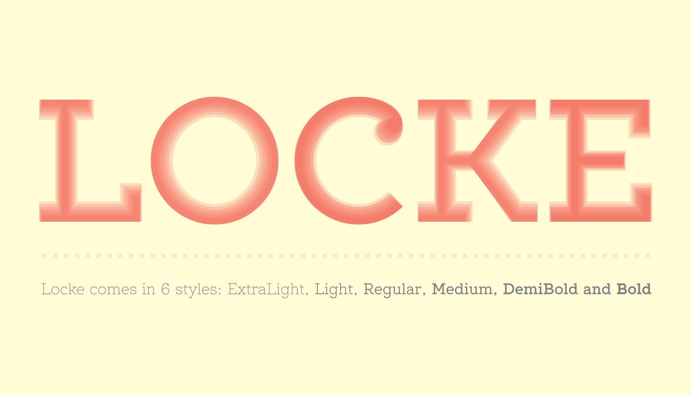 Locke Free Typeface - slab-serif