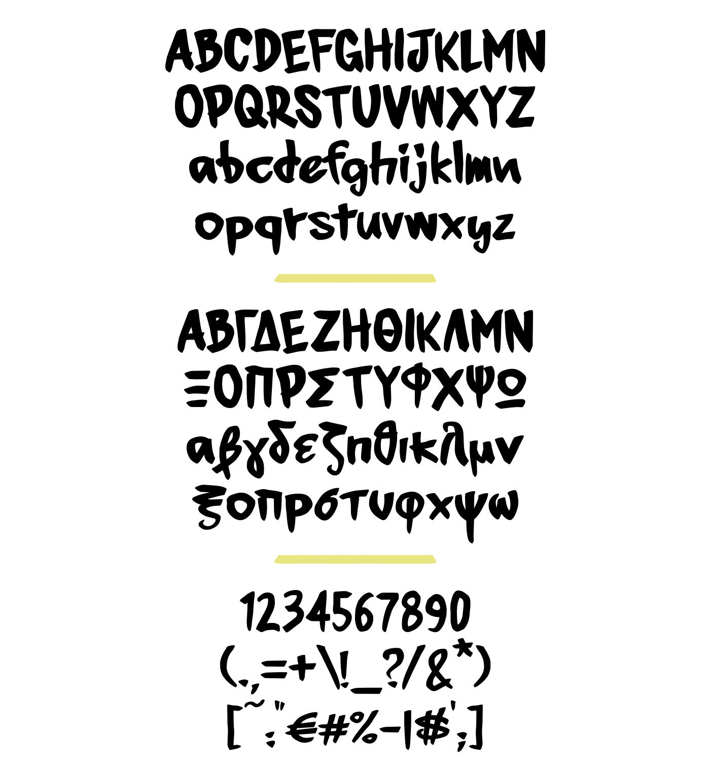 Manoyri Free Marker Font - script