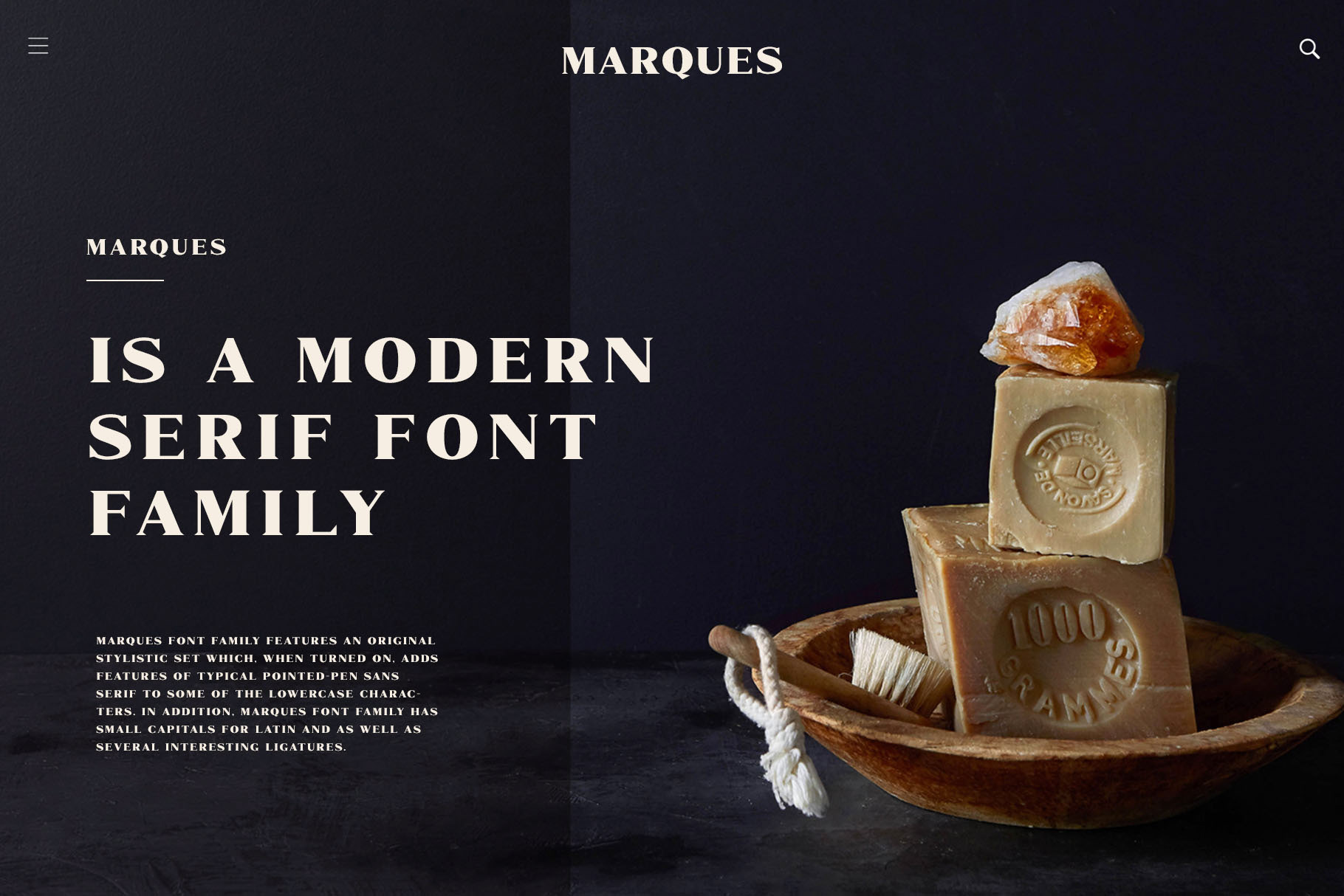 Marques Free Serif Font Family - serif
