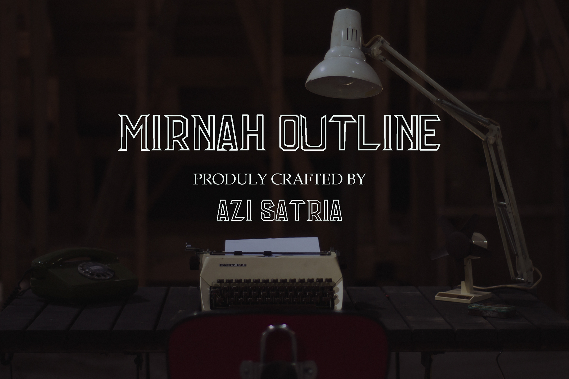 Mirnah Outline Free Font - decorative-display