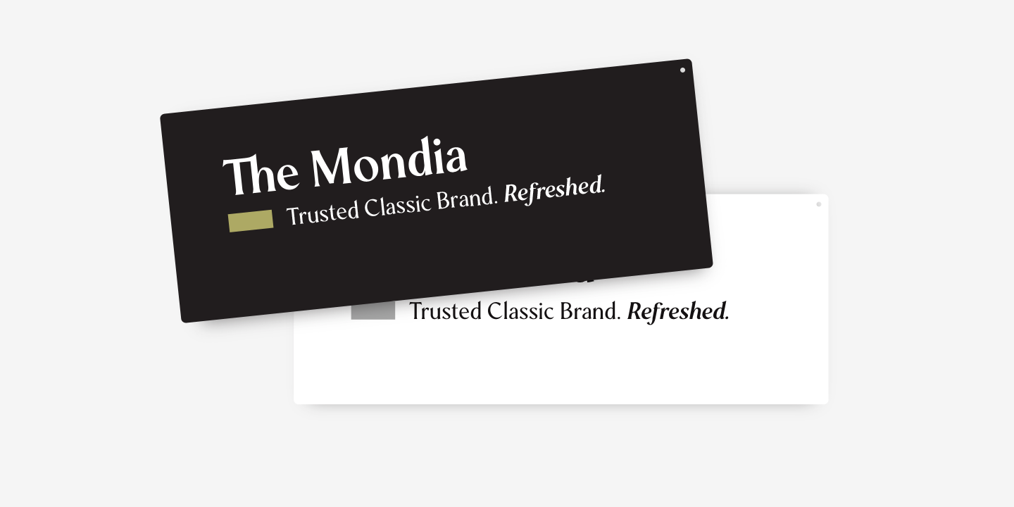 Mondia Free Typeface - serif