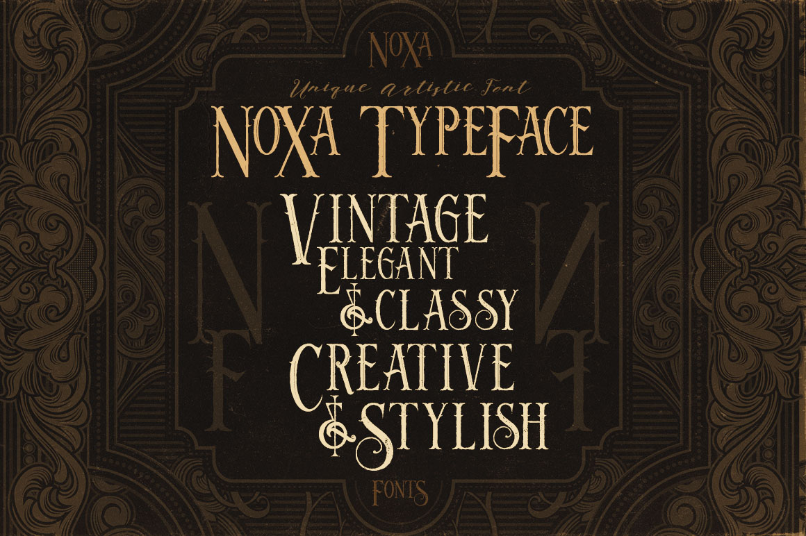 Noxa Grunge Free Font - serif
