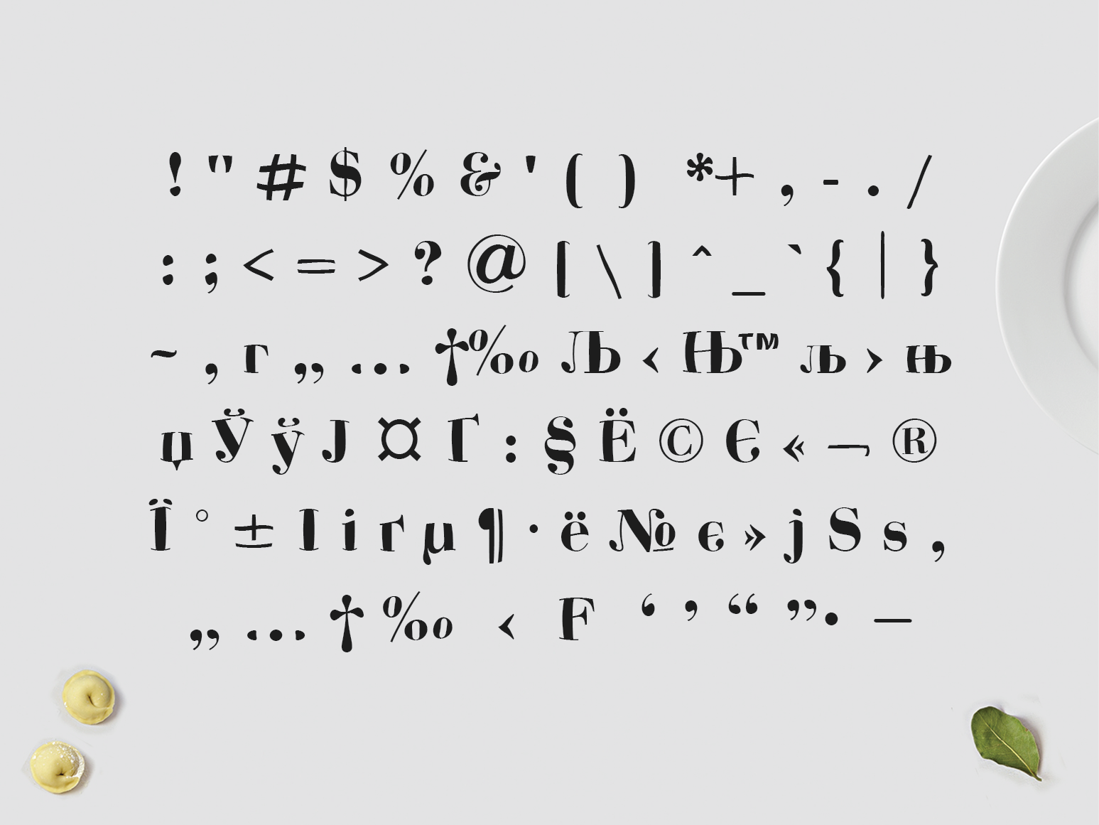 Pelmeshka Free Font - serif
