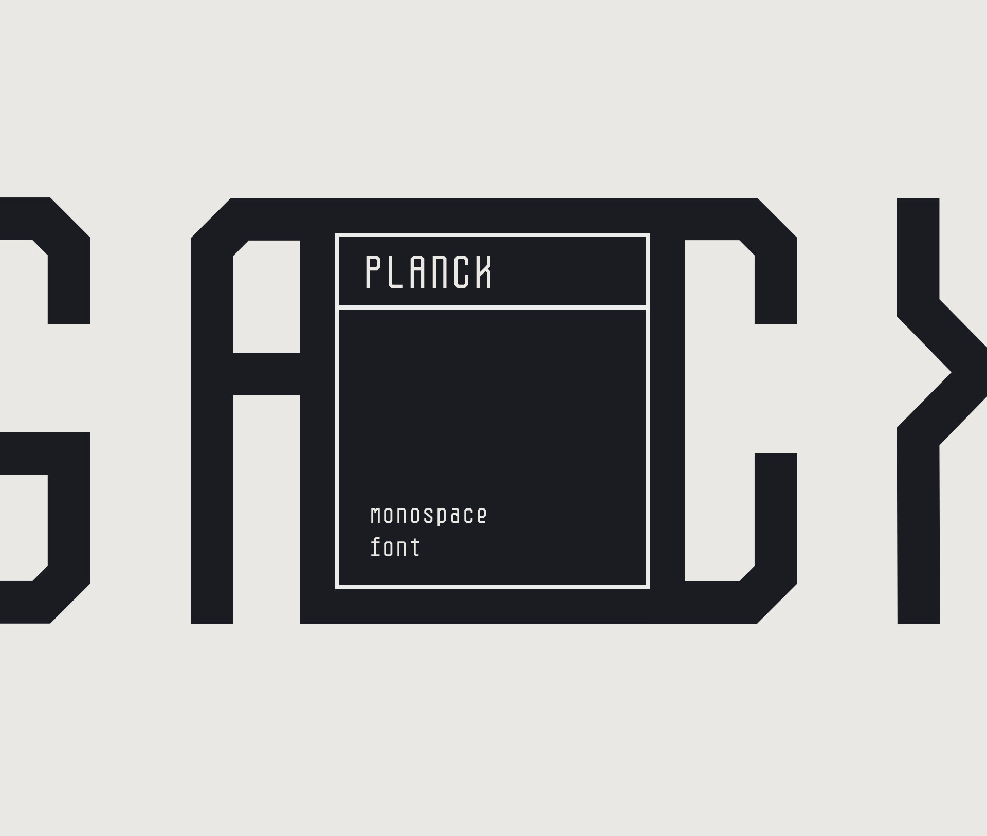 Planck Free Font - monospaced