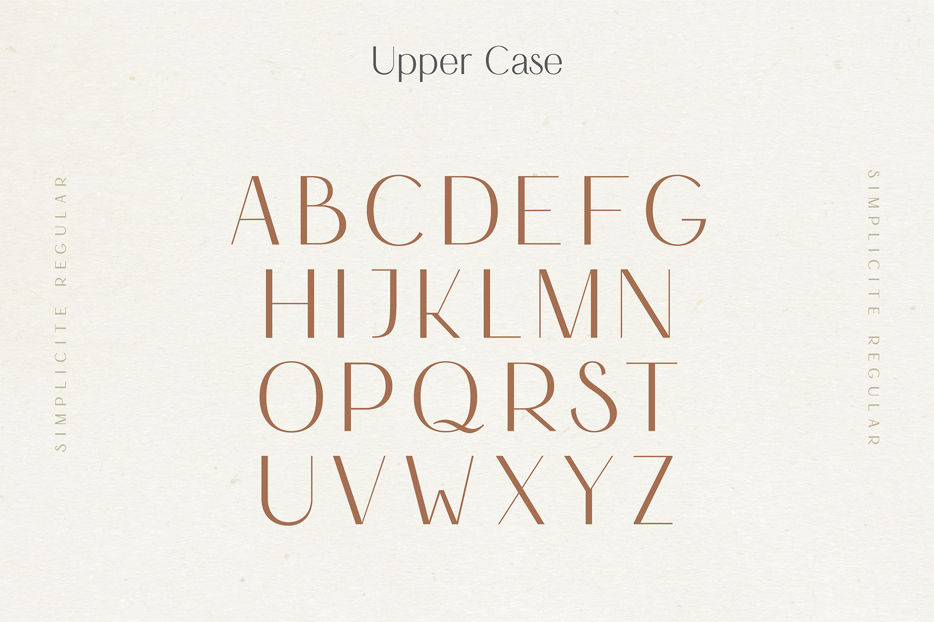 Simplicité Free Font - sans-serif