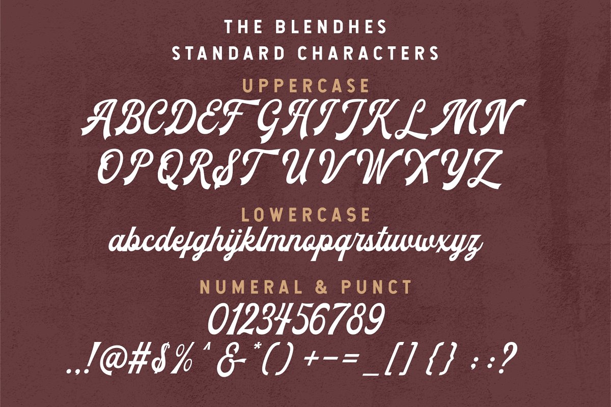The Blendhes Free Font - script