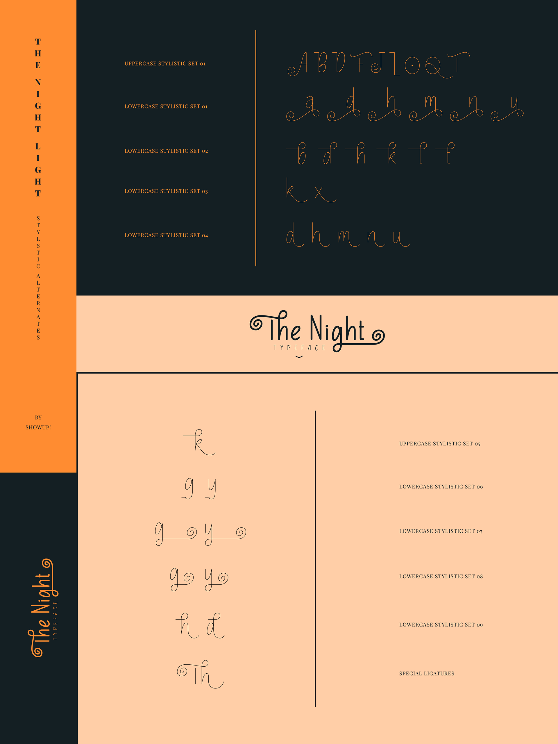 The Night Free Typeface - script