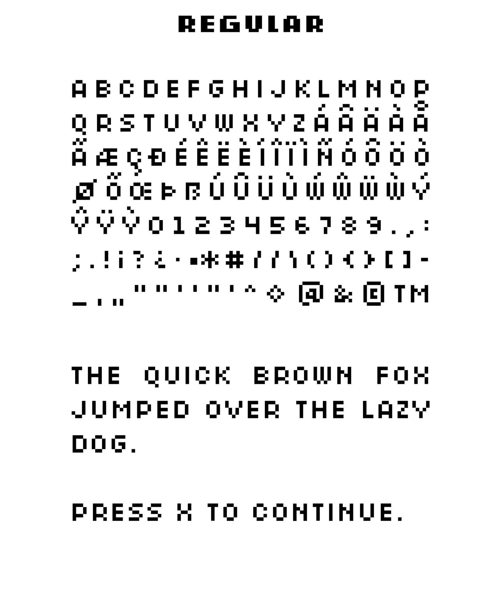 Retrograde Free Pixel Font — FONTSrepo - FontsRepo