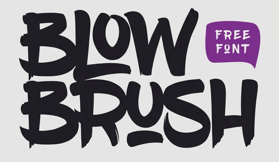 blowbrush-free-font