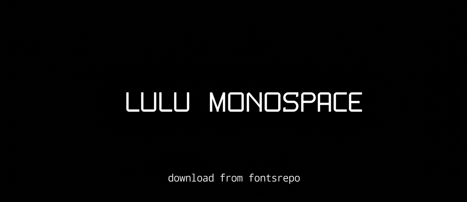 lulu-monospace-free-font